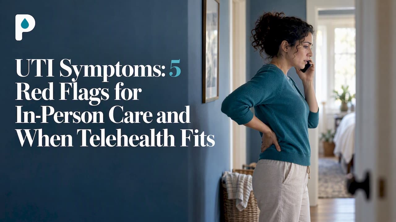 UTI Symptoms: 5 Red Flags for In Person Care, When Telehealth Fits